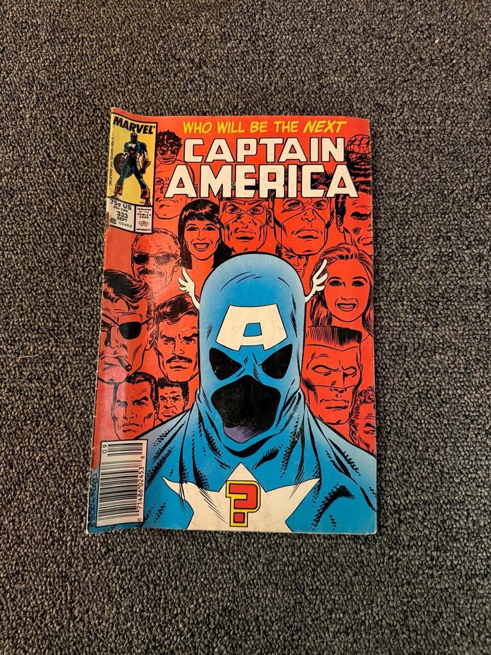 Captain America #333 Marvel Comic Book September 1987